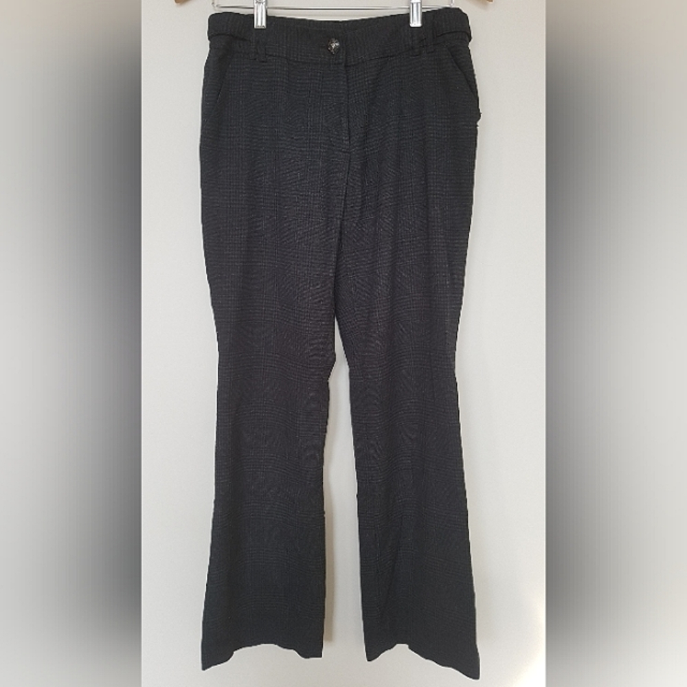 [SUZY SHIER] Greyish Plaid Dress Pants